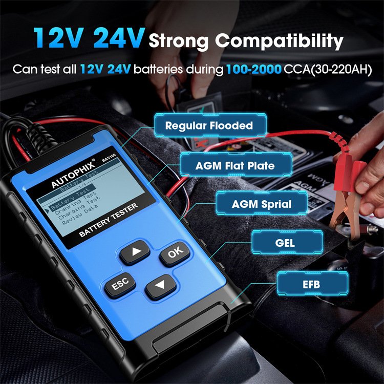 Autophix BAS100 Car Battery Tester