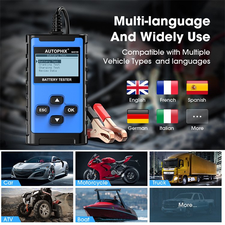 Autophix BAS100 Car Battery Tester