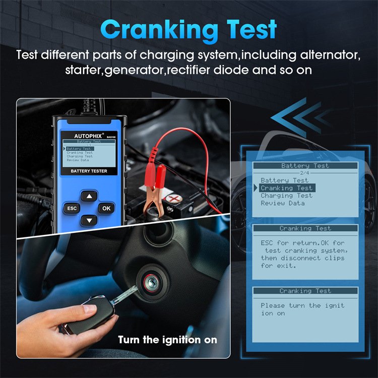 Autophix BAS100 Car Battery Tester