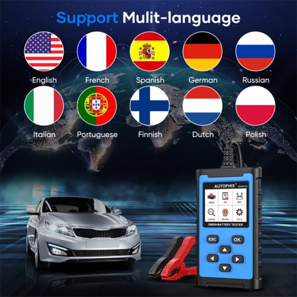 Autophix BAS300 Plus OBD2 Automobile Engine Detector 6V 12V 24V Battery Tester - Image 5