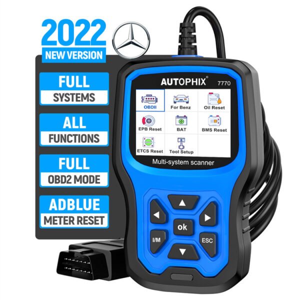 AUTOPHIX 7770 Full System Car Diagnostic Tool for Mercedes Benz Series ABS D.PF EPB SAS Oil Reset Scan Tool - Image 4