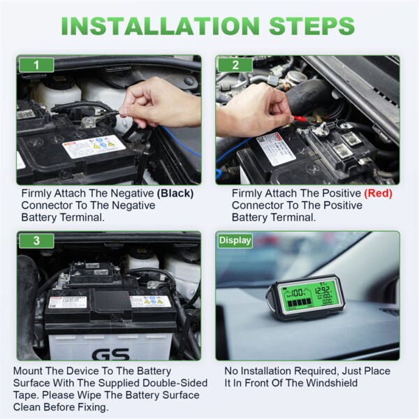 ANCEL BM200 PRO 12V LED Car Battery Tester