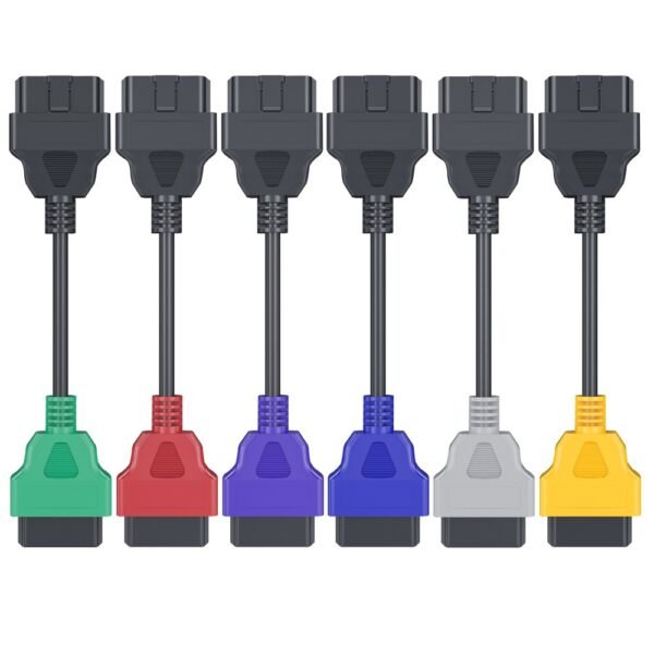 Diagnostic Cables for Fiat Full Set of Six Colors Fiat ECU Scan Cable