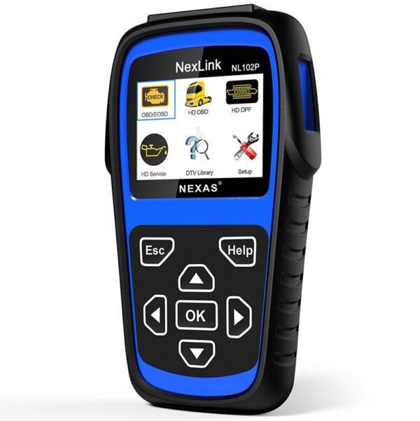 NexLink NL102P OBD2 2 In 1 Car Scanner DPF Regenerate Oil Reset for Diesel Heavy Duty Trucks Diagnostic Tool