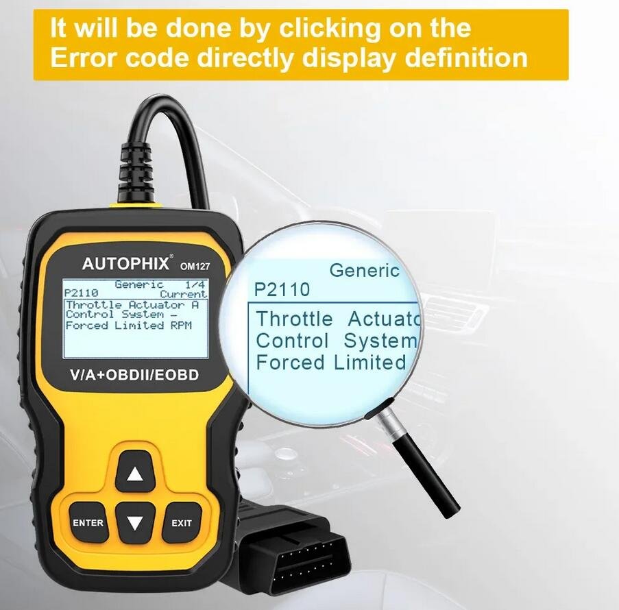 Autophix OM127 OBD2 Car Code Reader OBD Scanner