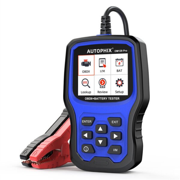 Autophix OM129 PRO 2 IN 1 Car OBDII Scanner Battery Tester Code Reader 6/12V Car Battery Cranking Charging Test Auto Scan Tools