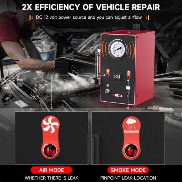 ANCEL S300 Car Smoke Leak Detector 12V EVAP System Diagnostic Test Tubing Leakage Tester Analyzer for Car Motorcycle - Image 2