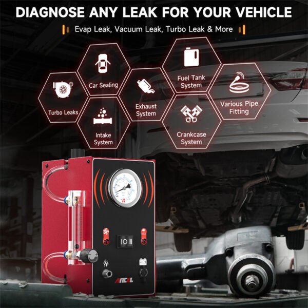 ANCEL S300 Car Smoke Leak Detector 12V EVAP System Diagnostic Test Tubing Leakage Tester Analyzer for Car Motorcycle - Image 3
