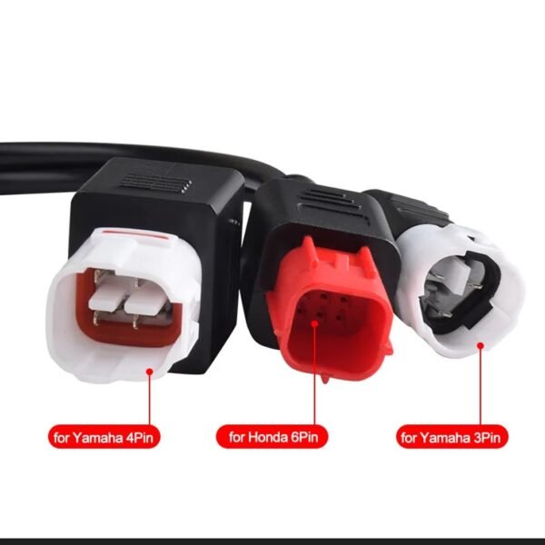 OBD to 3pin/4pin/6pin Yamaha Motorcycle 1 in 3 Diagnostic Connection Cables - Image 4