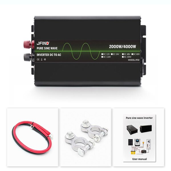 4000W Pure Sine Wave 220V DC to AC Car Inverter EU Standard Household High Power Converter