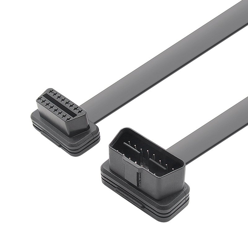 OBD2 16 pin Male to Female Flat Extension Cable OBD Conversion Cord - Image 6