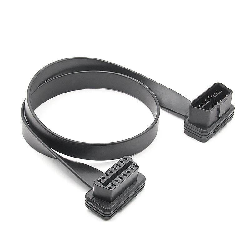 OBD2 16 pin Male to Female Flat Extension Cable OBD Conversion Cord - Image 4