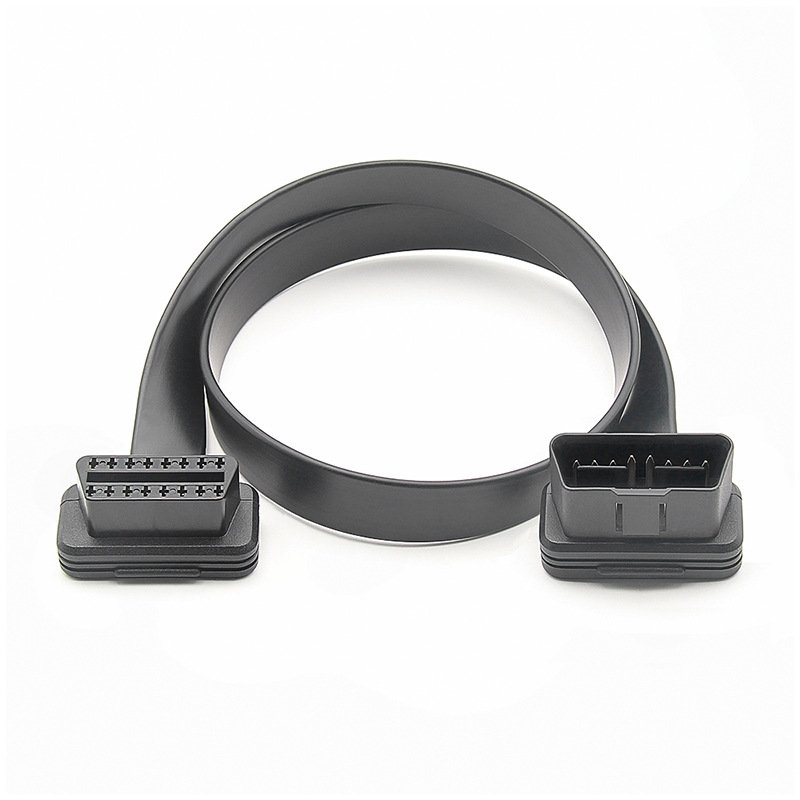 OBD2 16 pin Male to Female Flat Extension Cable OBD Conversion Cord - Image 3