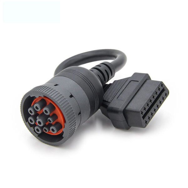 J1939 9Pin Female to OBD2 16Pin Female Car Diagnostic Tool Truck Adapter/Converter Cable