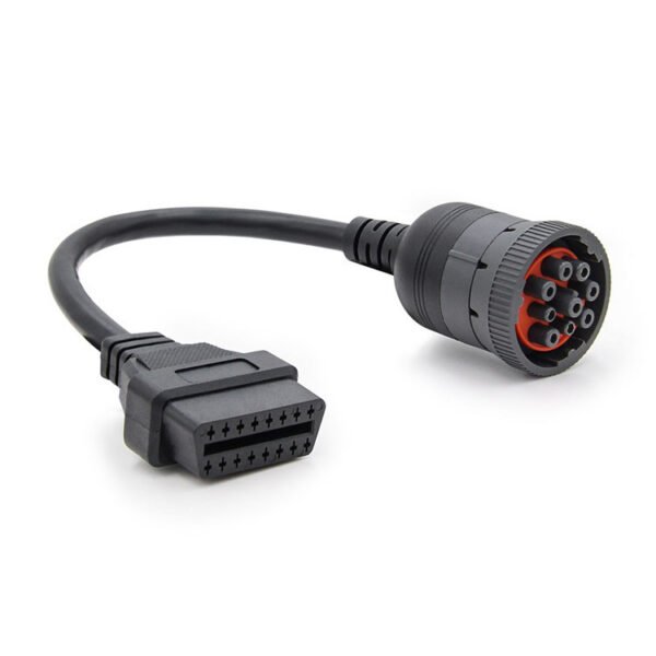 J1939 9Pin Female to OBD2 16Pin Female Car Diagnostic Tool Truck Adapter/Converter Cable - Image 3