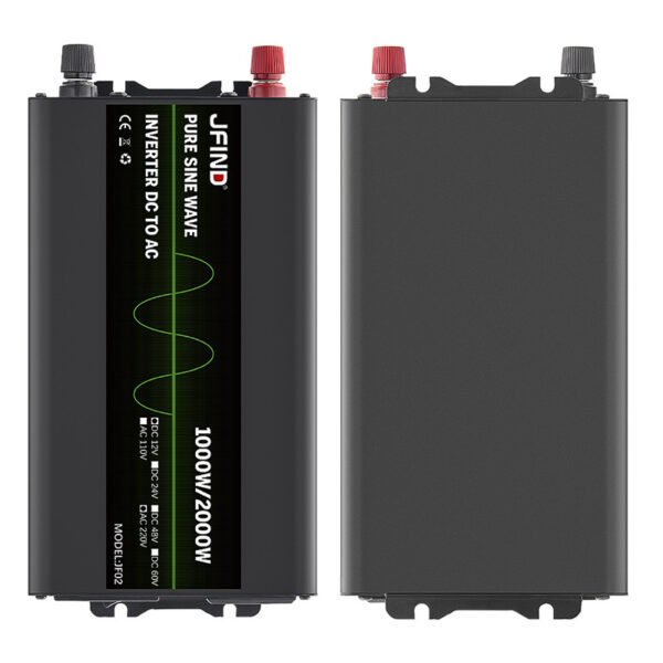 Universal Single/Double Plug 1000W Pure Sine Wave Inverter DC to AC 12V to 220V High Power Converter