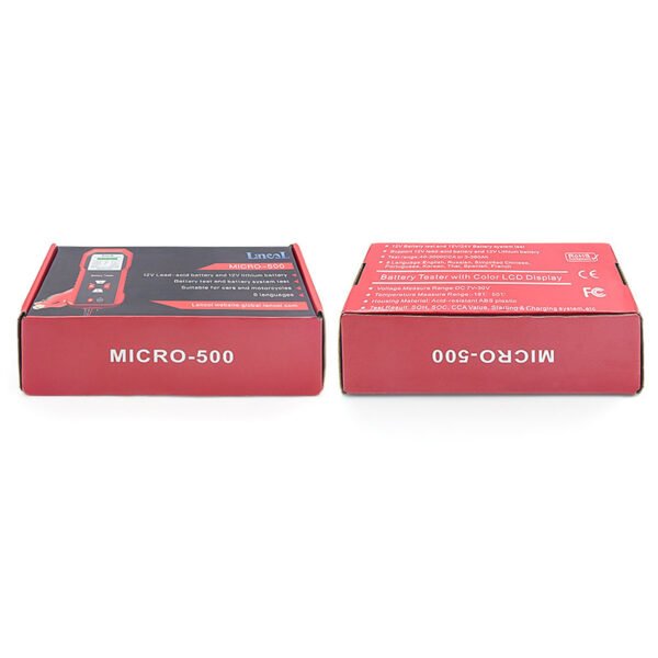 Lancol MICRO-500 12V&24V Battery Tester 40-3000 CCA Lithium Lead Acid Load Test Cranking Charging Test Battery Analyzer - Image 7