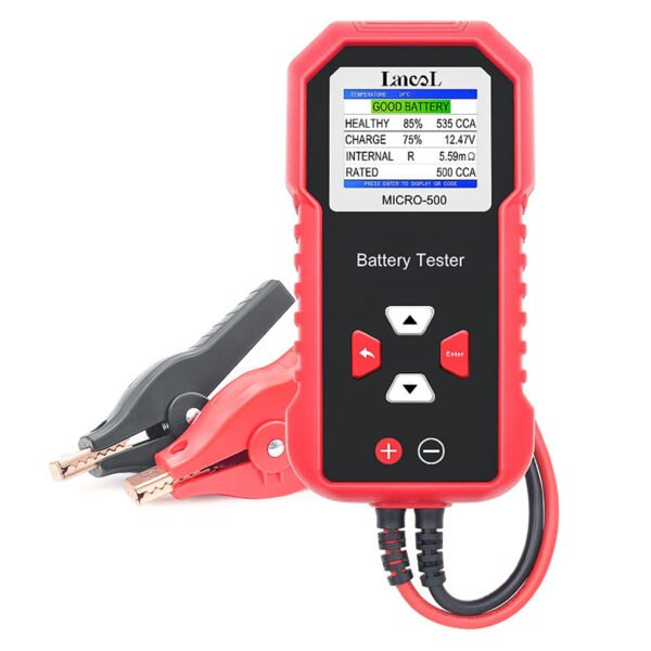 Lancol MICRO-500 12V&24V Battery Tester 40-3000 CCA Lithium Lead Acid Load Test Cranking Charging Test Battery Analyzer - Image 4