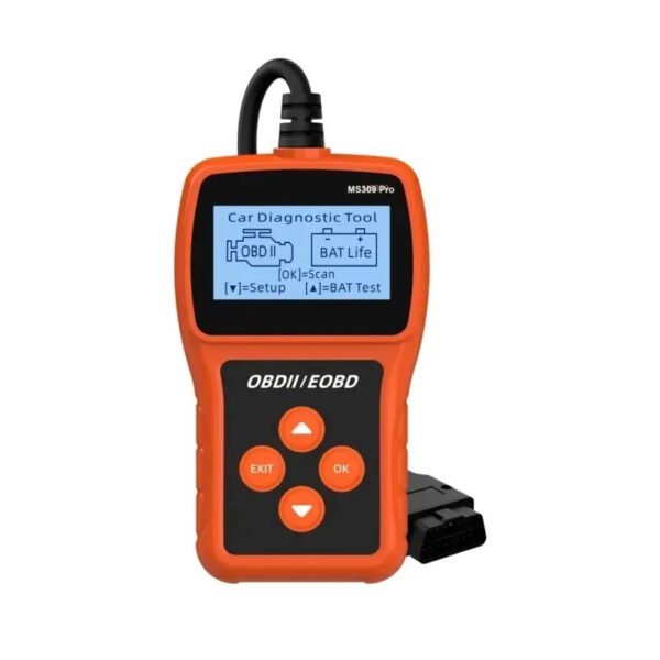 MS309 Pro OBD2 EOBD Scanner Car Reading Card, Battery Tester, Clear Fault Codes, Car Diagnostic Tool