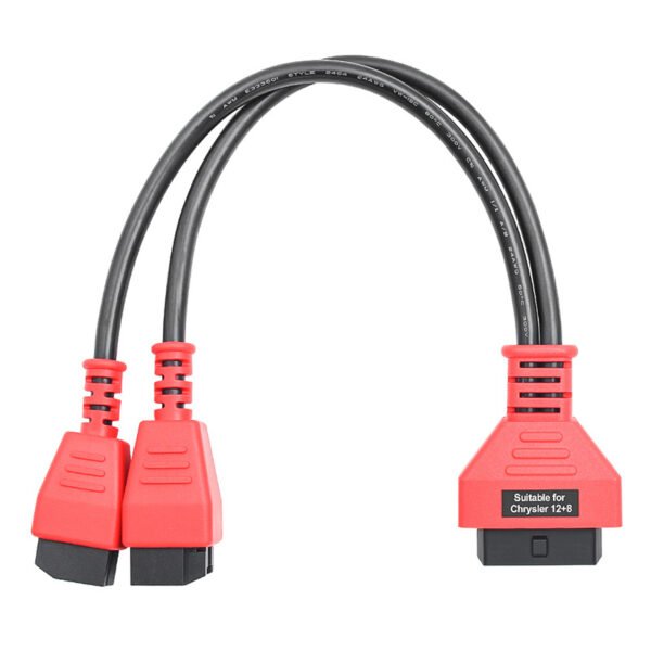 FCA Red Programming Cable 12+8pin for Chrysler Used with Autel Maxisys ...