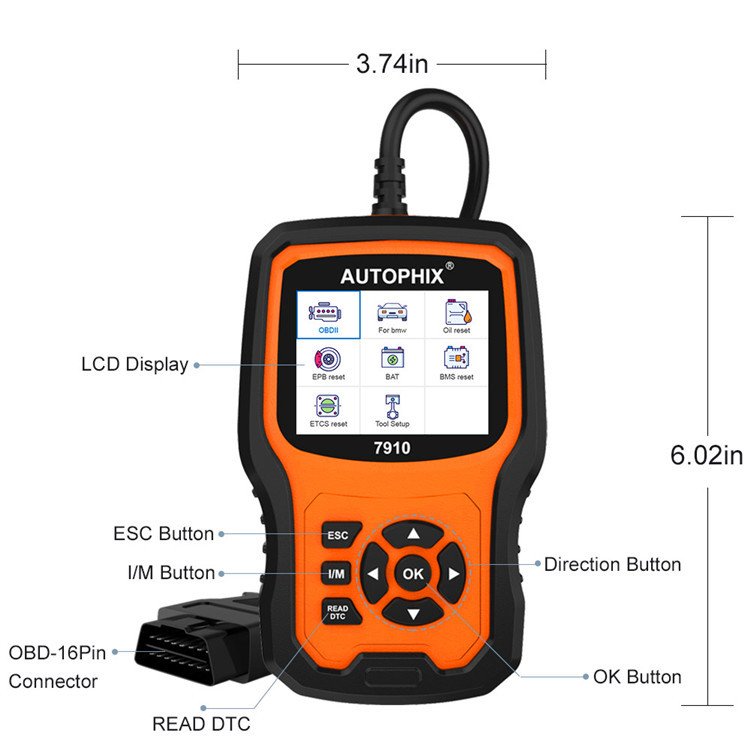 AUTOPHIX 7910 OBD2 All System Diagnostic Scanner