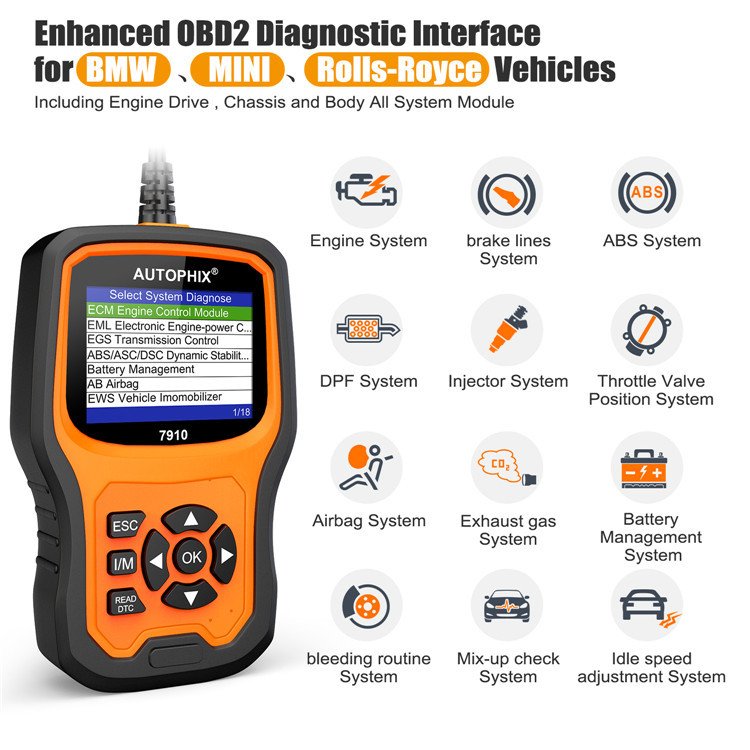 AUTOPHIX 7910 OBD2 All System Diagnostic Scanner