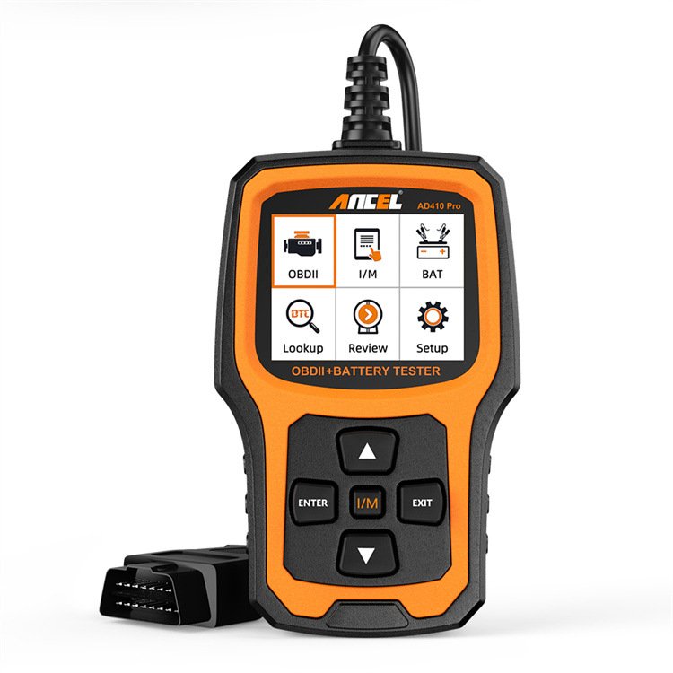 ANCEL AD410 PRO OBD2 Scanner 6V 12V Car Battery Tester