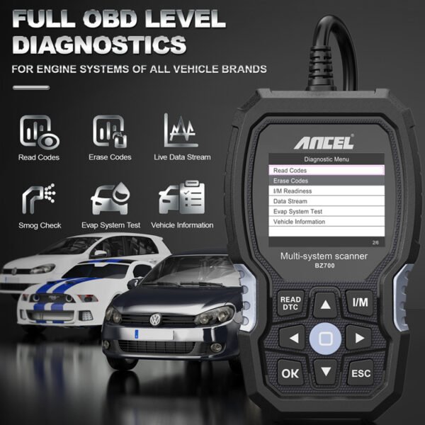 ANCEL BZ700 All System OBD2 Automotive Scanner Sprinter Smart Car Diagnostic Tool for Mercedes Benz - Image 5