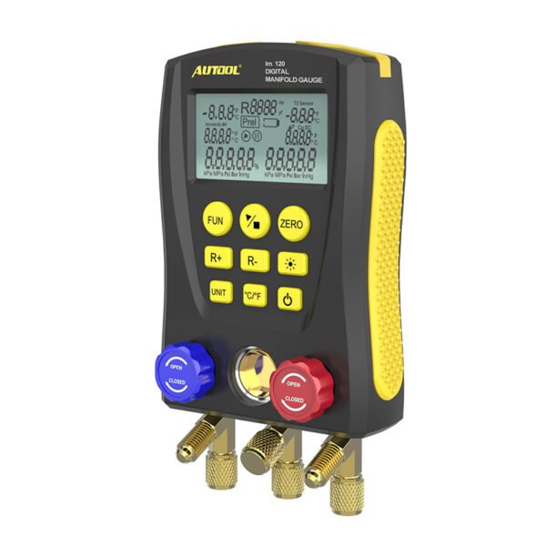 AUTOOL LM120 Refrigeration Tool HVAC Tools Vacuum Temperature Meter Tool Digital Manifold Tester Refrigeration Specialist Tool