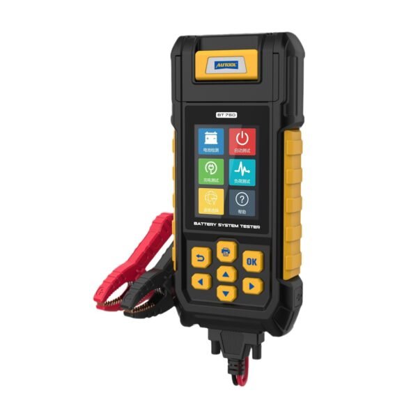 AUTOOL BT760 Car Battery Tester with Printer 6- 32V Color Screen Battery Test & Cranking Test & Charging Test & Max Load Test - Image 5