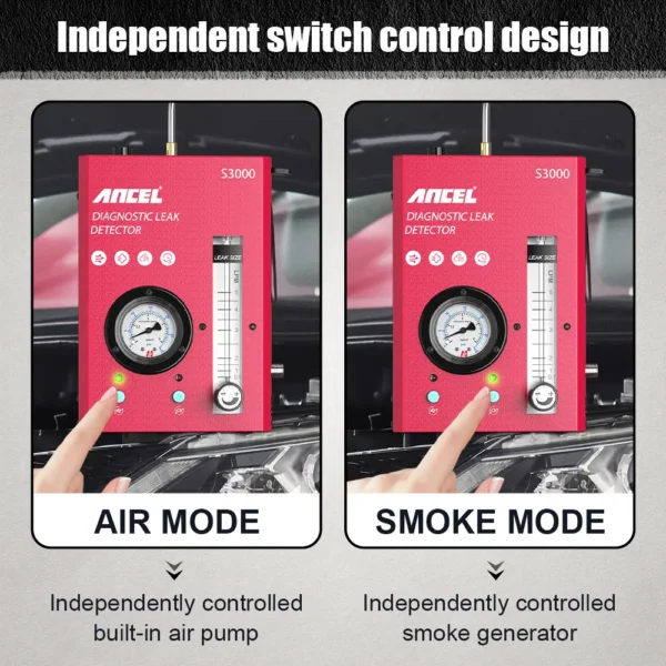 ANCEL S3000 Car Smoke Detector Car Accessori Smoke Generator Smoking Leak Detector Exhaust Systems Smoke Pipe Mechanical Workshop - Image 4