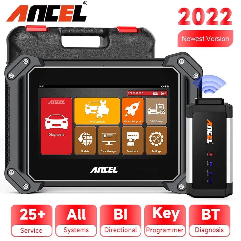 ANCEL V6 PRO OBD2 Automotive Scanner All System Scan Tool IMMO DPF ABS 25+Reset OBD2 Professional Car Diagnostic Tools PK MK808 - Image 6