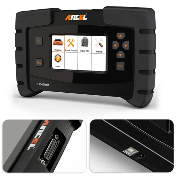 Ancel FX4000 OBD2 Automotive Scanner Full System Car Diagnostic Tool ABS SRS Oil Reset Code Reader