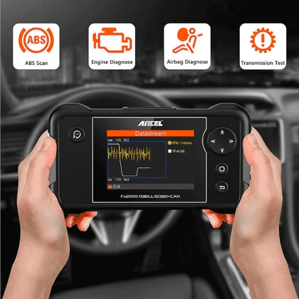 Ancel FX2000 OBD2 Code Reader OBDII Scanner For Engine /ABS - Image 3