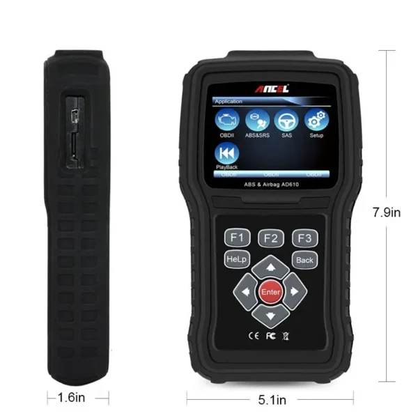 Ancel AD610 Plus OBD2 Car Automotive Scanner Engine ABS SRS Airbag SAS Reset Three System Car Diagnostic Tools - Image 2