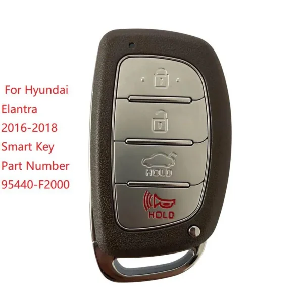 CN020148 For 2016-2018 Hyundai Elantra Smart Keyless Remote Key 4 Button 95440-F2000 CQOFD00120