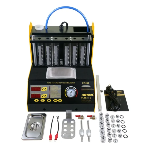 AUTOOL CT200 Ultrasonic Fuel Injector Cleaner & Tester Support 110V/220V with English Panel & FSI HPI GDI Injector - Image 7
