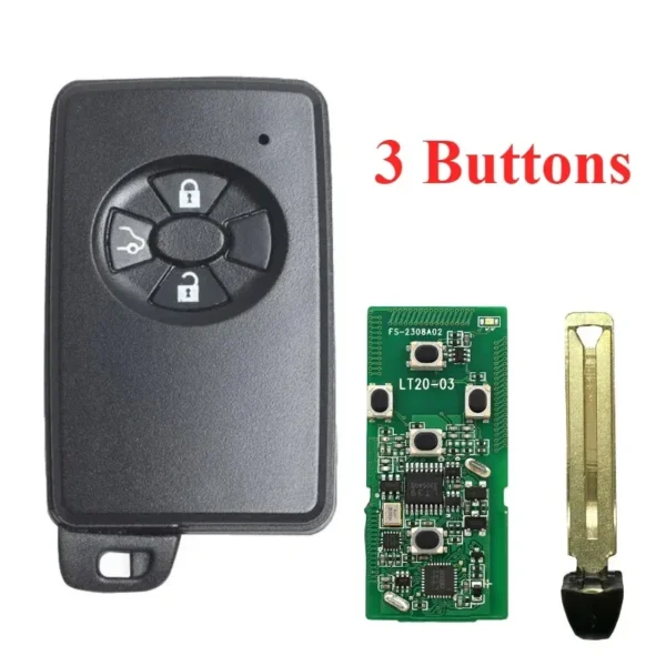271451-634 Toyota Axio Premio Keyless 4D Chip 312MHZ 2 3 Button Smart Key replacement Keyless Go - Image 2