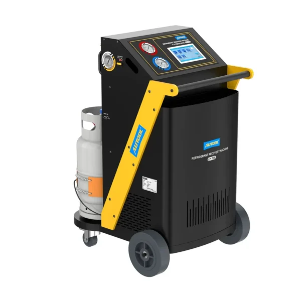 AUTOOL LM708 Refrigerant Recovery Machine Vacuuming Refrigerant Recycle Filling Oil Charging Dual Gas Cylinder for R134a R1234yf - Image 2