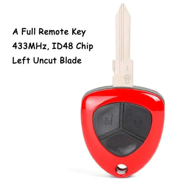 Smart Remote Control Car Key With 1/3 Buttons 433MHz ID48 Chip Fob For Ferrari F430 2005 2006 2007 2008 2009 - Image 3