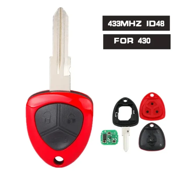 Smart Remote Control Car Key With 1/3 Buttons 433MHz ID48 Chip Fob For Ferrari F430 2005 2006 2007 2008 2009 - Image 4