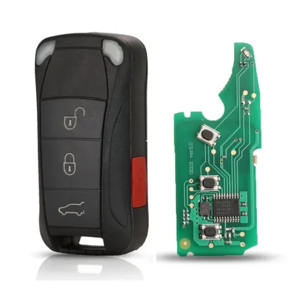 Car Key For Porsche Cayenne GTS 2/3/4 buttons Remote 315/433MHZ Flip Folding Car Key Shell ID46 PCF7946 - Image 10