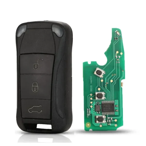 Car Key For Porsche Cayenne GTS 2/3/4 buttons Remote 315/433MHZ Flip Folding Car Key Shell ID46 PCF7946 - Image 9