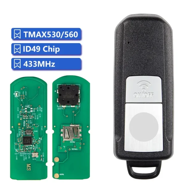Original Remote Control P/N BC3-86261-01 Motorcycle Key Fob For YAMAHA TMAX T-MAX 530 560 TMAX530 TMAX560 2017-2023