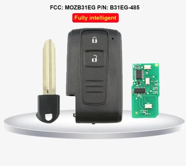 2/3 Buttons 315MHz 433MHz for Toyota Prius 2004 2005 2006 2007 2008 2009 Auto Smart Remote Key Fob MOZB31EG, 89904-47020 - Image 2