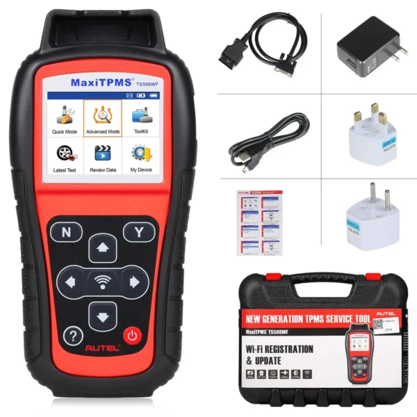 Autel MaxiTPMS TS508WF TPMS Programming Tool MX-Sersors 315/433MHz, Relearn/Activate All Sensors, Read/Clear DTCs, TPMS Reset, Support Lifetime