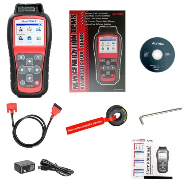 Autel Maxi TPMS TS508 TPMS Relearn Tool Upgraded of TS501/TS408 Program MX-Sensors (315/433 MHz) TPMS Reset Activate/Relearn
