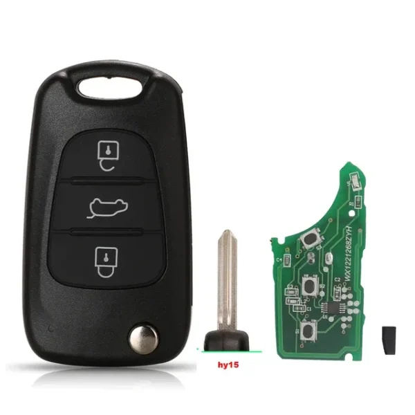 3 Buttons Flip Remote Car Key 433Mhz ID46 Chip For Hyundai I20 I30 IX35 Avante Fit Kia K2 K5 Sportage Auto Key Fob - Image 4