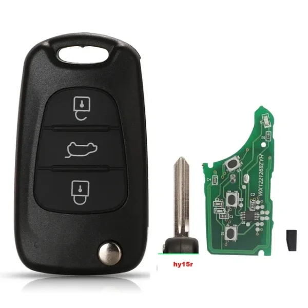 3 Buttons Flip Remote Car Key 433Mhz ID46 Chip For Hyundai I20 I30 IX35 Avante Fit Kia K2 K5 Sportage Auto Key Fob - Image 5