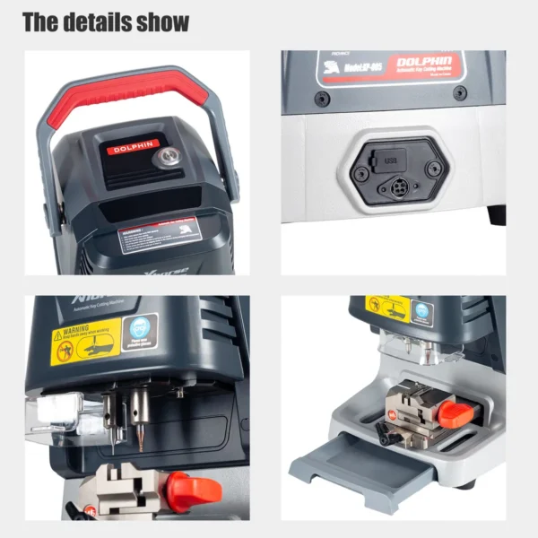 2024 Xhorse Dolphin XP-005 XP005 XP0501EN Key Cutting Machine With M5 Clamp - Image 7